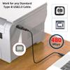 NFHK 2pcs/lot USB 2.0 B Type Female to Type-C Male Angled & Straight Extension Adapter for Printer Phone Disk view 3