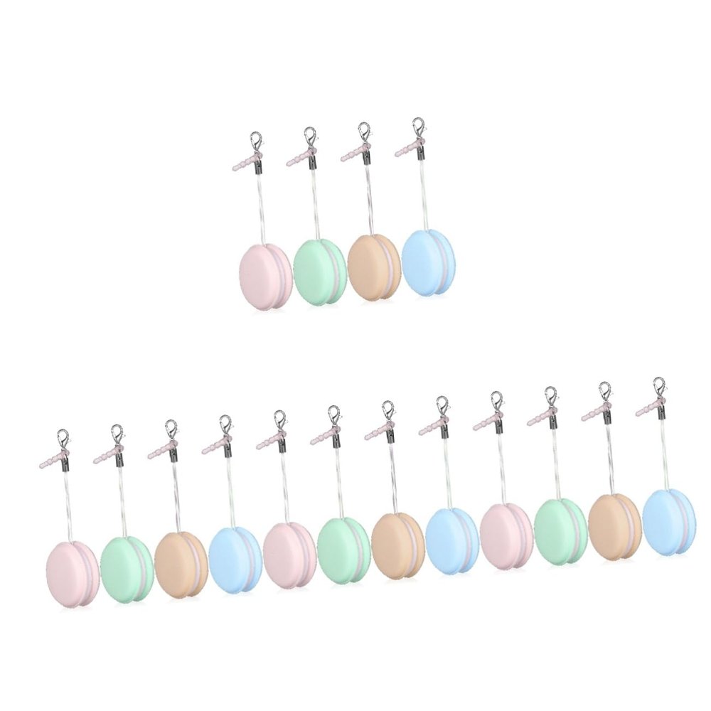 Housoutil 16pcs Macaron Shaped Screen Cleaners for Phone Cell Phone Wipes Decorative Pendants