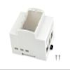 Waveshare Case for Raspberry Pi 5, DIN Rail ABS Case Compatible with Raspberry Pi Hats PoE HAT (F), RS485 CAN HAT etc. Clear Top Window, Large Inner Space, Injection Moduling view 1