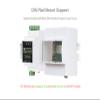 Waveshare Case for Raspberry Pi 5, DIN Rail ABS Case Compatible with Raspberry Pi Hats PoE HAT (F), RS485 CAN HAT etc. Clear Top Window, Large Inner Space, Injection Moduling view 3