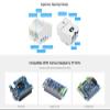 Waveshare Case for Raspberry Pi 5, DIN Rail ABS Case Compatible with Raspberry Pi Hats PoE HAT (F), RS485 CAN HAT etc. Clear Top Window, Large Inner Space, Injection Moduling view 4