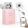 JADENS Mini Sticker Printer-2 Inch Bluetooth Thermal Pocket Printer Pink view 1