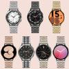 ABNUSR Stainless Steel Silver Band Compatible with Samsung Galaxy Watch 7/6/5/4 40/44mm, Watch 6 Classic 43/47mm, Hidden Clasp Watch 5/5 Pro Silver Strap 45mm, Watch 4 Classic 42/46mm for Men view 4