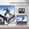 NFHK Opposite U Shape Back Angled USB-C USB 3.1 Type C Male to Male Extension Data Cable 10Gbps 100W with Sleeve 100cm view 2