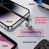 NFHK Opposite U Shape Back Angled USB-C USB 3.1 Type C Male to Male Extension Data Cable 10Gbps 100W with Sleeve 100cm view 3