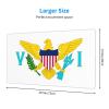Aulwewd Flag of Virgin Islands Large Gaming Mouse Pad,Keyboard Pad Comfortable Operation (3mm Thick) Suitable for Gamers Office Home (16 X 29.5 Inches) view 3