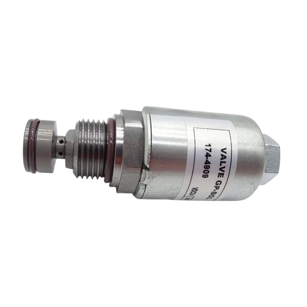 1744909 24V Fuel Cut Off Solenoid Valve Compatible with 3116 3126B 3306 C9 Engine D6TXW D6TLGP D6RXL D7RIILGP D7RIIXR D9T D10R