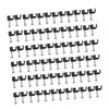 DOITOOL 300pcs Black Plastic Cable Clips Wire Cord Fasteners for Home Office and School for Organizing Power Cords Phone Lines and More Easy to Install Smooth view 2