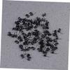DOITOOL 300pcs Black Plastic Cable Clips Wire Cord Fasteners for Home Office and School for Organizing Power Cords Phone Lines and More Easy to Install Smooth view 3