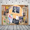 BELECO 5x4ft Fabric Cartoon Spy Backdrop Agent Detective Crime Board Suspects Photos Clue Evidence Top Secret Mission Background Murder Mystery Party Spy Party Decorations Birthday Shoot Photo Props view 1