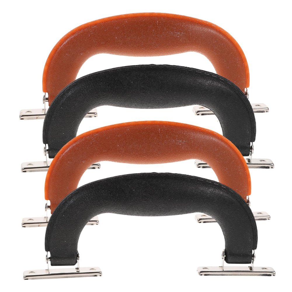 OUNONA 4pcs Plastic Handles for Furniture Wardrobe Suitcase Handle Replacement Modern and Practical