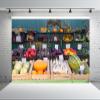 BELECO 12x8ft Fabric Vegetables and Fruits Backdrop Farm Market Harvest Exhibition Background for Themed Party Decorations Thanksgiving Photo Shoot Studio Props view 4