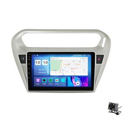 ADMLZQQ Car Stereo 9" Android 12 Double Din Bluetooth Autoradio for Peugeot 301 2013-2016,Touchscreen Radio with GPS Car-Play Bluetooth SWC Backup Camera Mirror Link 5G WiFi AM/FM,M400s