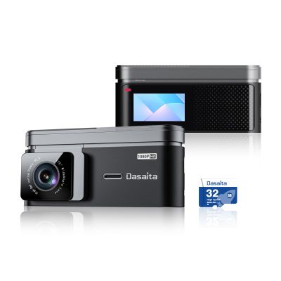 Dasaita USB Dash Cam 1080P Car Camera, Front Dash Camera for Android Car Stereo, with 1.47" IPS HD Display, 170Wide Angle, WiFi, WDR, G-Sensor, Loop Recording, Free 32GB CardNight Vision - DAS-U2