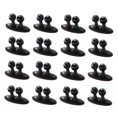 Angoily 16pcs Self-Adhesive Cord Organizer Clips Wire Cord Organizer for Car Cable Management Cord Ties for Charging Cables