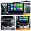 ADMLZQQ Android 12 Car Stereo Double Din Radio for Peugeot 107 2009-2015 GPS Navigation 10.2'' Multimedia Player Bluetooth Video Receiver with Car-Play 4G WiFi SWC DSP USB Back Camera,M95s view 2