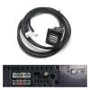 4 6 Pin to Dual USB Female Dash Board Mount Panel Extension Shielded Cable Adapter Stand Fit Compatible Car Rad1o Andro1d Multimedia Player (Color : E) view 2