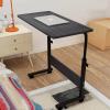 BQSCHTQS Lap Desk, Mobile Laptop Table Standing Height Adjustable Computer Desk Laptop Table for Home Sofa and Bed 40x60x(67-80) cm (Black) view 2