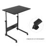 BQSCHTQS Lap Desk, Mobile Laptop Table Standing Height Adjustable Computer Desk Laptop Table for Home Sofa and Bed 40x60x(67-80) cm (Black) view 4