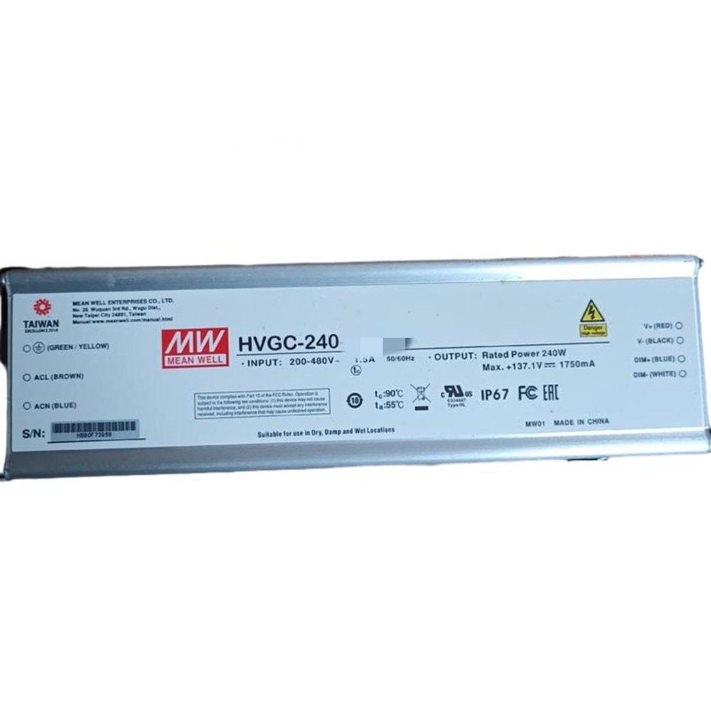 Mean Well HVGC 240W 57-114V 2100mA LED Driver HVGC-240-2100A