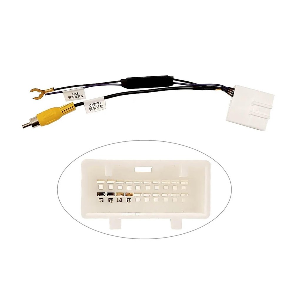 PriaRi 4pin 8Pin 16Pin 20Pin 24Pin Auto Camera Video Output Car Reverse Camera Output Video Adapter Cable (Color : 20 Pin)