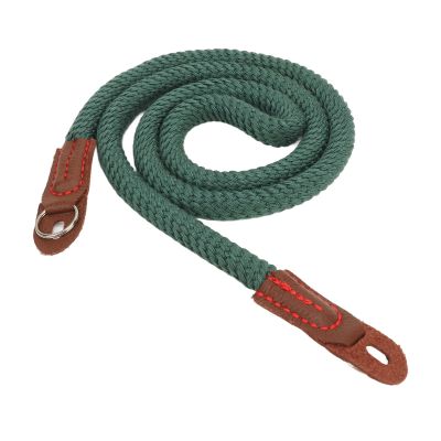 Beufee Camera Rope Strap, Cotton Artistic Simple Camera Strap Vintage Round Cord Neck Shoulder Belt Strap for Retro Mini Dslr Camera(green)
