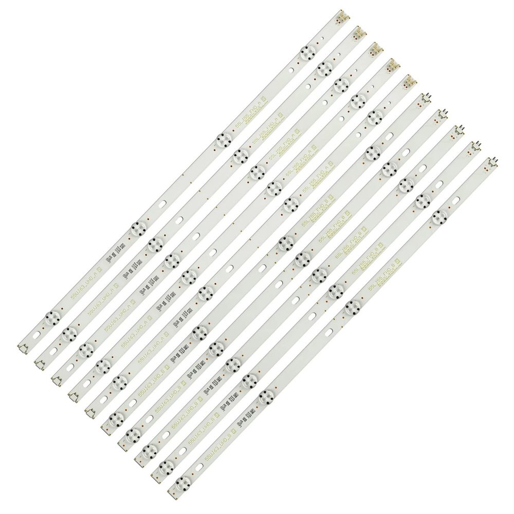 BAOBEIMAO 10 PCS/Set LED Backlight Stip Fit for LG 55UJ630V 55UJ6300 55UJ635V 55UJ63_UHD_A 55UJ63_UHD_B 55LJ55_FHD_A 55LJ55_FHD_B SSC_55LJ55
