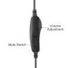 USB Headset with Microphone, Wired Headset, Stereo Headphones with Volume Adjustment Mute Computer Headset for Laptop Call Center view 2
