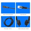 USB Headset with Microphone, Wired Headset, Stereo Headphones with Volume Adjustment Mute Computer Headset for Laptop Call Center view 3