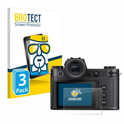 brotect Glass Screen Protector Film for Leica SL3 (3 Pack) - Glass-Foil 9H Protection [Scratch Resistant, High Clarity]