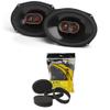 Infinity Reference Series 1 Pair REF697MF 6x9 2-Way Coax Set with RKFR69 Roadkill Fast Rings 6x9 view 1