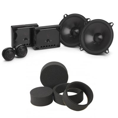 Infinity Reference Series 1 Pair REF507CF 5.25" 2-Way Component Set with RKFR5 Roadkill Fast Rings 5" & 5.25"