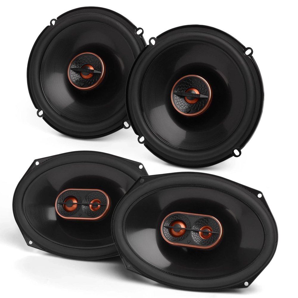 Infinity Reference Series 1 Pair REF607F 6.5" 2-Way Coax with 1 Pair REF697MF 6x9 Coax Set 3-Way