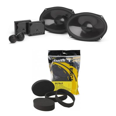 Infinity Reference Series 1 Pair REF697CF 6x9 2-Way Component Set with RKFR69 Roadkill Fast Rings 6x9