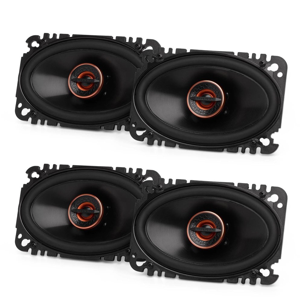 Infinity (2) Pairs REF467F Reference Series 4 x 6 Two-Way car Audio Speaker