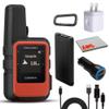 Garmin inReach Mini 2 Satellite Communicator, Lightweight Compact Rugged Design, Portable GPS Handheld for Hiking, Two-Way Text Messaging Device Bundle with Accessories (Flame Red) view 1