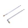 AM FM Radio Universal Antenna,62cm 24.4" Length 4-Sections Stainless Steel Radio Antenna for AM FM Radio Receiver TV and More 2pcs Silver. view 1