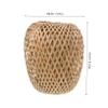 Amosfun Chinese Lampshade Woven Design Vintage Style Ceiling Light Cover Home Decor view 2