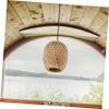 Amosfun Chinese Lampshade Woven Design Vintage Style Ceiling Light Cover Home Decor view 4