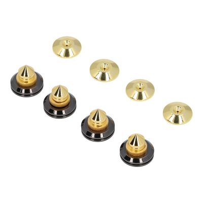 HiFi Speaker Shock Absorbing Pads, Metal Gridness, Strong Load, 4 Sets Vibration Dampening HiFi Speaker Insulation Feet
