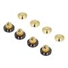 HiFi Speaker Shock Absorbing Pads, Metal Gridness, Strong Load, 4 Sets Vibration Dampening HiFi Speaker Insulation Feet view 1