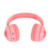 5.0 Headphones for Kids, Comfortable Ear Pads, Portable Detachable Microphone, RGB Lighting, HiFi Stereo, Headphones for Kids for Online Classes (Pink) view 1