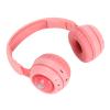 5.0 Headphones for Kids, Comfortable Ear Pads, Portable Detachable Microphone, RGB Lighting, HiFi Stereo, Headphones for Kids for Online Classes (Pink) view 4