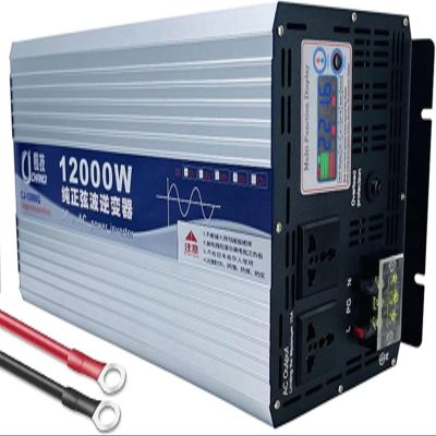 10000W 12000W Pure Sine Wave Inverter 24V 48V 60V 72V to110V 220V Car Converter Power Inverter with LCD Display AC Outlets for Motorhomes,Truck,Boat,Camping,Household, LaptopTablet (Color : 12000W,