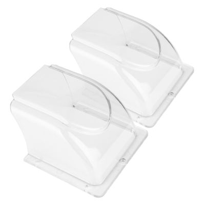 DOITOOL 2pcs Fingerprint Door Access Control Machine Rain Cover Weatherproof Doorbell Cover for Outdoor Use