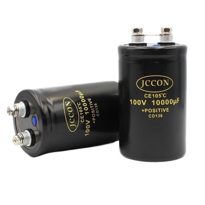 100V10000UF MFD Aluminum Bolt Screw Audio Filtering Electrolytic Capacitor 105  50x80mm CD136 Inverter Elevator Capacitor
