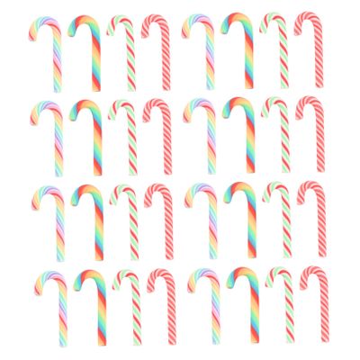 MAGICLULU Polymer Clay Candy Cane Ornament DIY Material Phone Case Decor Holiday Style