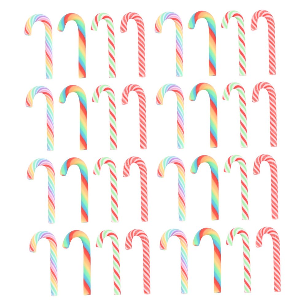 MAGICLULU Polymer Clay Candy Cane Ornament DIY Material Phone Case Decor Holiday Style