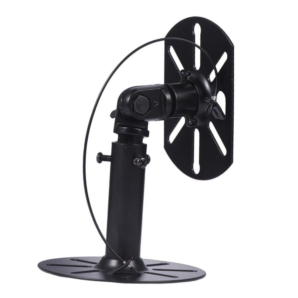 Angoily 2pcs Speaker Wall Mount Bracket with Rotation Hanging Rack for Surround Sound Speakers Ktv Bar and Home Theater Sleek Black Design