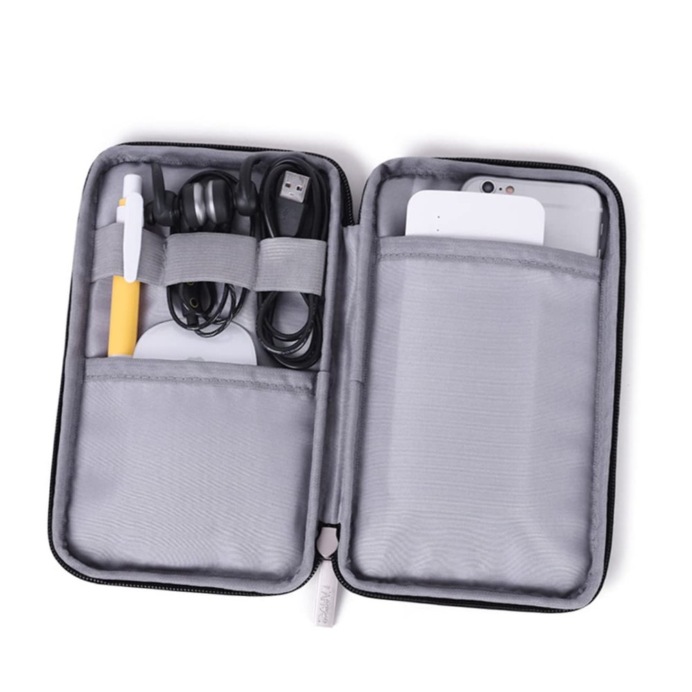 Angoily Earphone Pouch Cube Camera Light Travel Gadgets Carrying Case Cable Storage Travel Case Digital